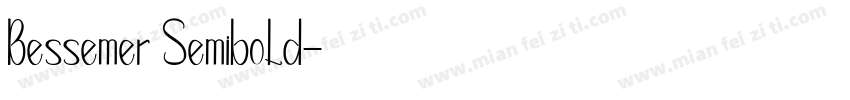 Bessemer Semibold字体转换